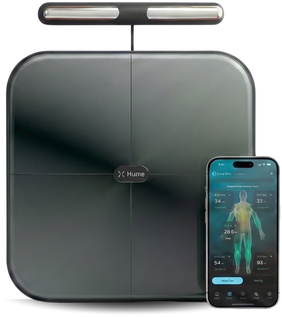 Hume Body Pod scale with companion phone app