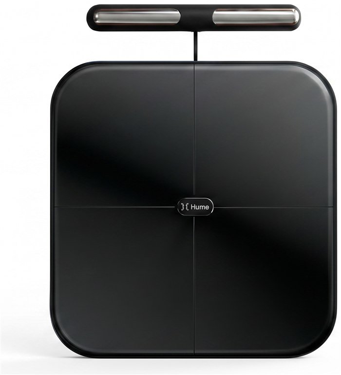 Front view of the Hume Body Pod smart body composition scale